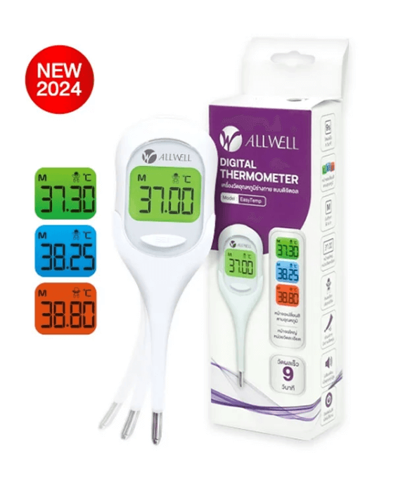เครื่องวัดอุณหภูมิ ALLWELL รุ่น EasyTemp หน้าจอเปลี่ยนสีตามอุณหภูมิ